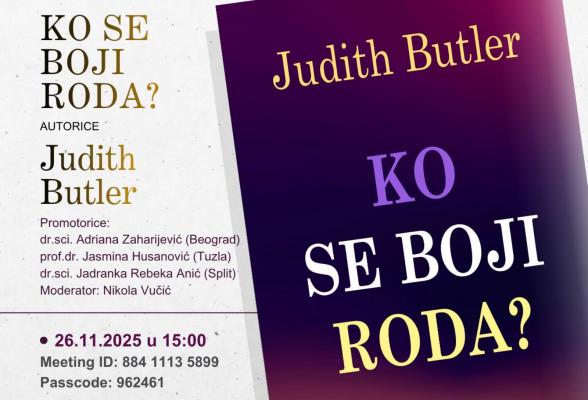PROMOCIJA KNJIGE JUDITH BUTLER